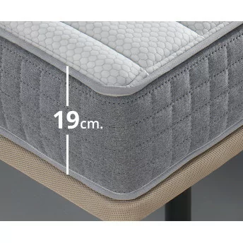 Conjunto canapé y colchón 150x190 Blanco Baltic