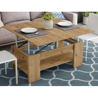 Mesa centro convertible a comedor salermo 110x116