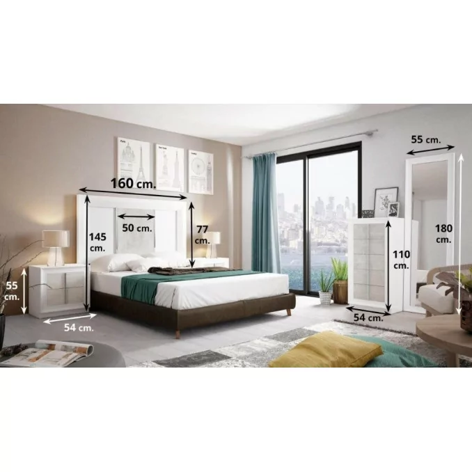 Dormitorio matrimonio COMPLETO 859