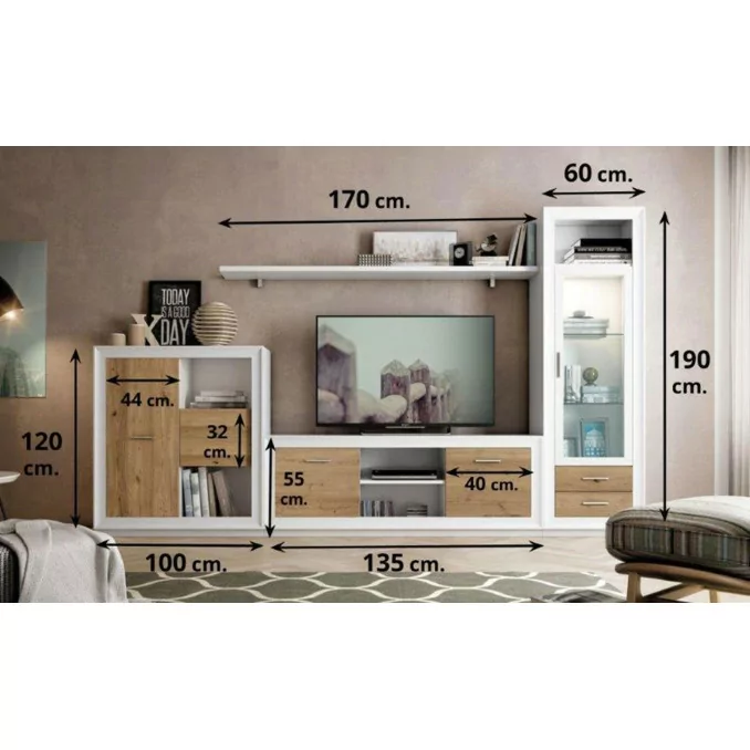 Mueble de salón 699 - 295 cm.