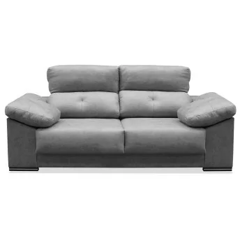Sofá 3 plazas Evoque 205 cm. en color gris cemento