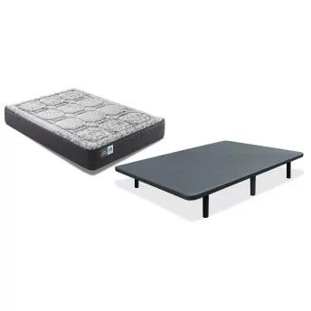 Conjunto colchón ViscoGrafeno y base 150x190 con juego...