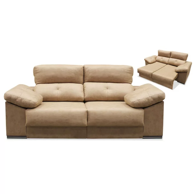 Sofá cama tres plazas Vogue 205 cm. asientos...