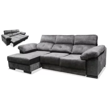 Sofá cheslong cama Vogue 280 cm. asientos ultra...