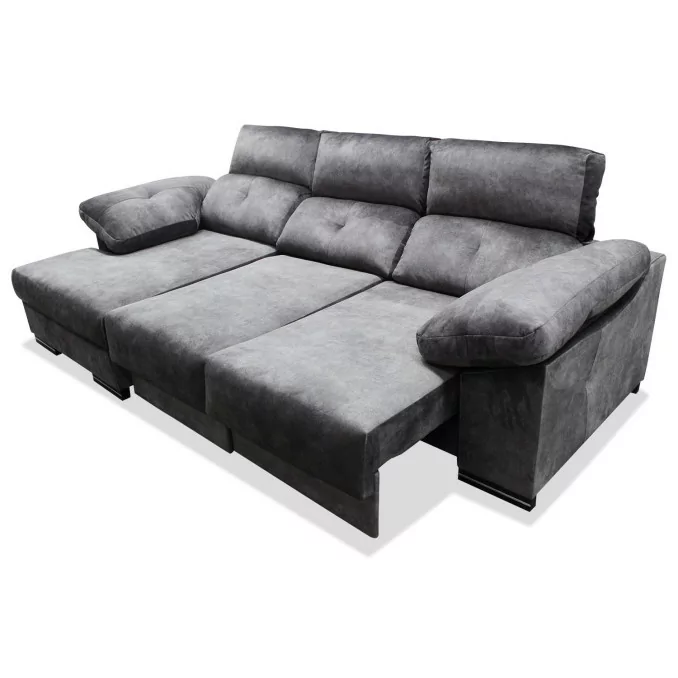 Sofá cheslong cama Vogue 280 cm. asientos ultra...