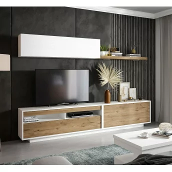 Mueble de comedor Nº737-A 270 cm. Colores blanco y salermo