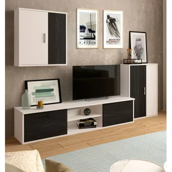 Pack ahorro salón Murillo - Mueble salón + sofá cama + mesa centro