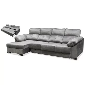 Sofá chaislong izquierdo cama Vogue 295 cm. asientos...