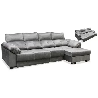Sofá chaislong derecho cama Vogue 295 cm. asientos ultra...