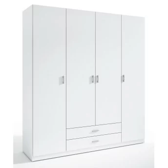 Armario 4 puertas Abenuj blanco