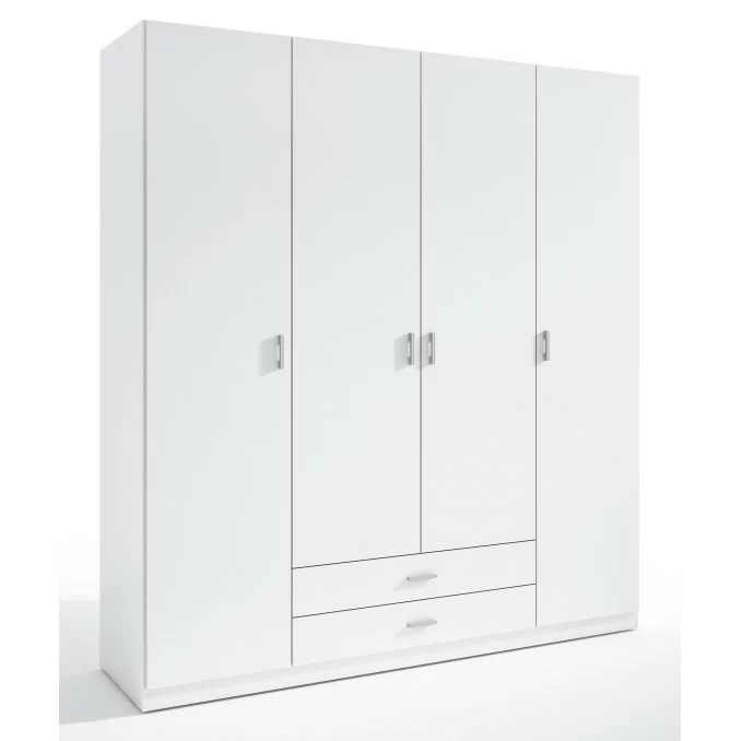 Armario 4 puertas Abenuj blanco