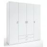 Armario 4 puertas Abenuj blanco
