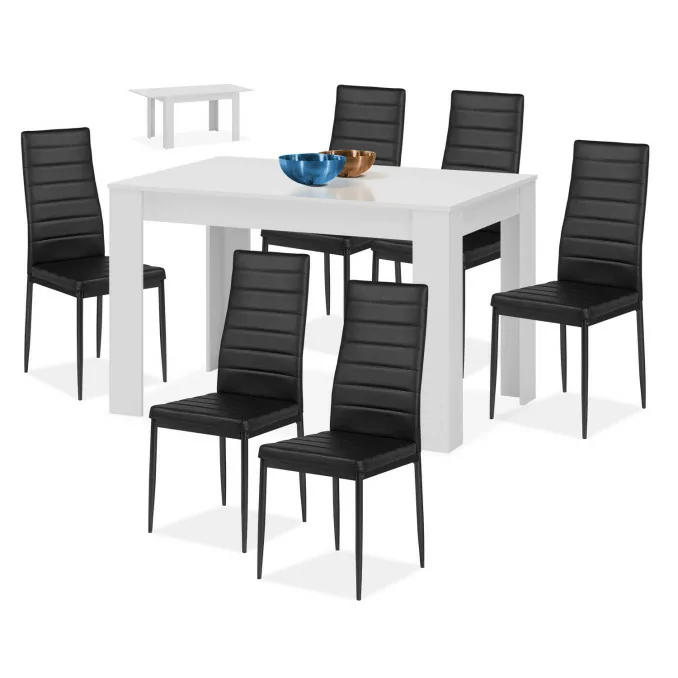 Conjunto mesa y 6 sillas comedor Candanchú