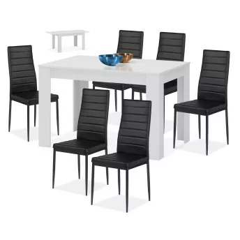 Conjunto mesa y 6 sillas comedor Candanchú