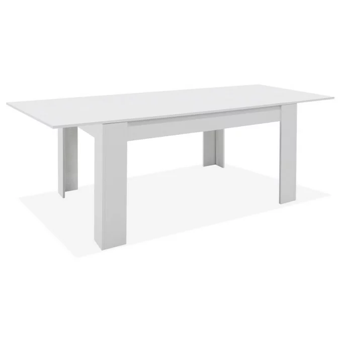 Mesa comedor extensible Bass blanco 140x90 cm.