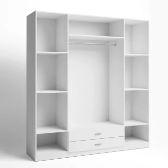 Armario 4 puertas Abenuj blanco