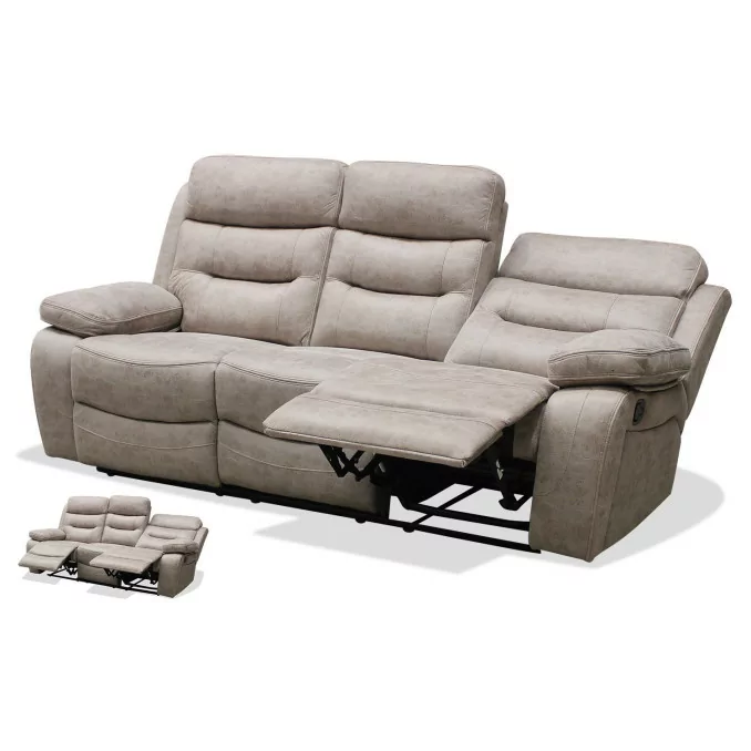 Sofá Relax Génova 3 plazas 220 cm