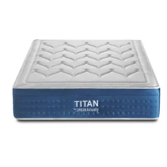 Colchón viscoelástica muelle ensacado 150x200 Titan Super Firme Altura 29 cm