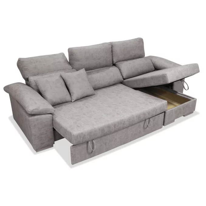 Sofá cama chaise longue derecha Álvaro 265 cm...
