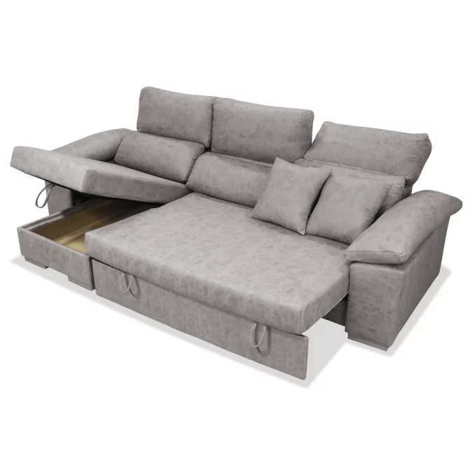 Sofá cama chaise longue izquierda Álvaro 265 cm...
