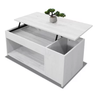 Mesa centro elevable Alonso color polar 102 cm
