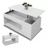 Mesa centro elevable Alonso color polar 102 cm