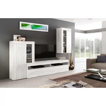 Mueble de salón Alonso 250 cm color polar