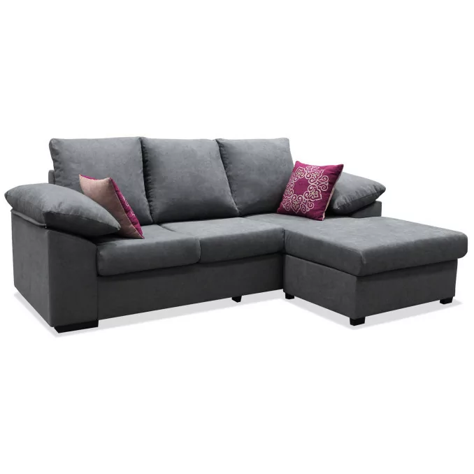 Sofá chaise longue Alejandra 230 cm.