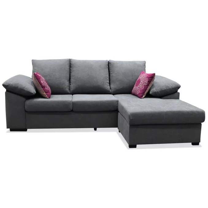 Sofá chaise longue Alejandra 230 cm.