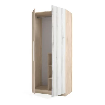 Armario juvenil 2 puertas Flash 90x200 colores sahara/albo