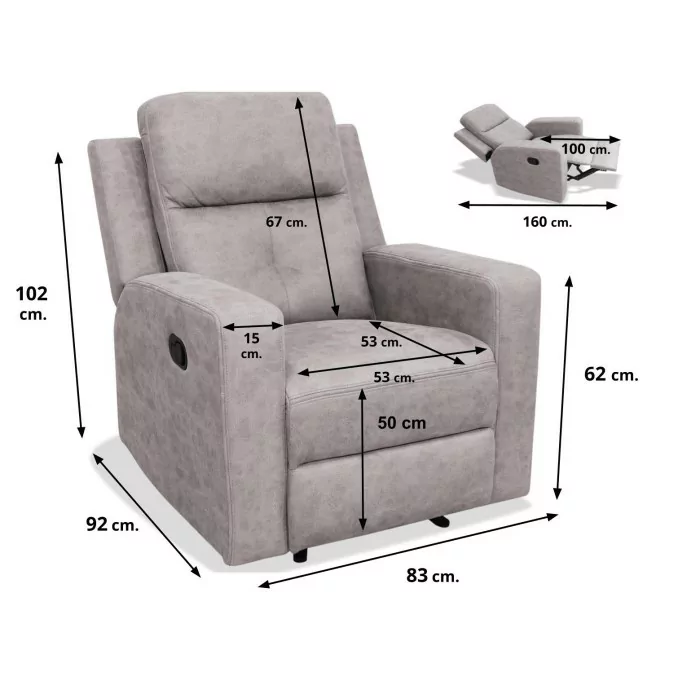 Sillón relax reclinable Nadal