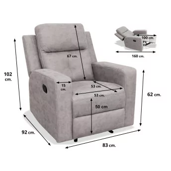 Sillón relax reclinable Nadal