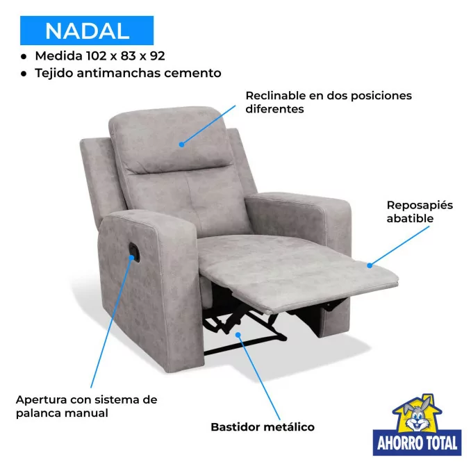 Sillón relax reclinable Nadal