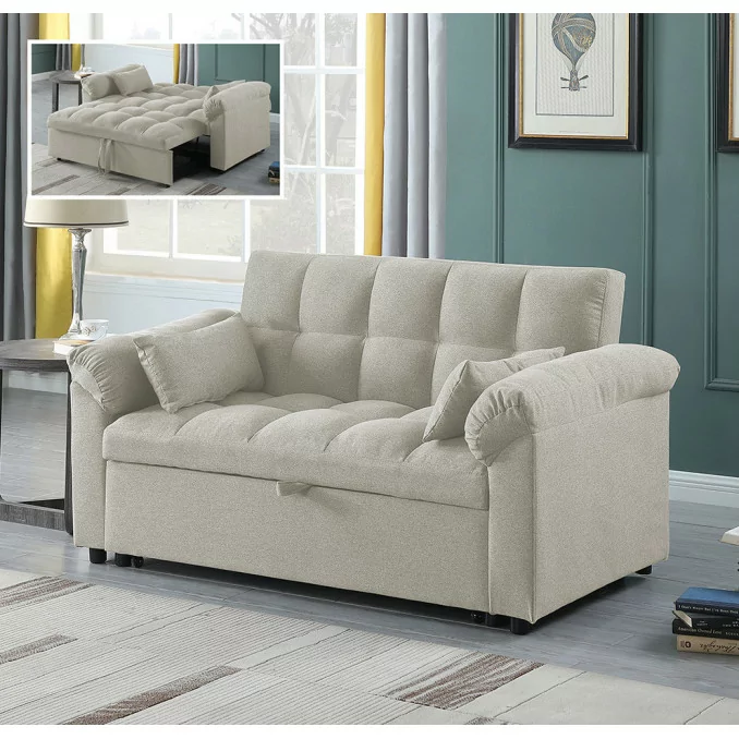 Sofá cama de matrimonio 160 cm Oliver beige