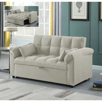 Sofá cama de matrimonio 160 cm Oliver beige