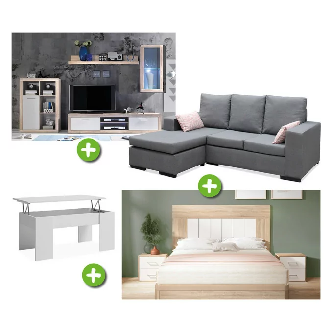 Pack piso completo Serrano (Mueble de sala,...