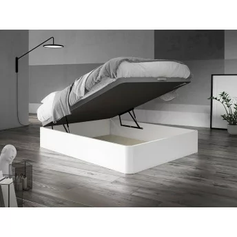 Canapé 150x190 abatible 30 mm con base tapizada blanco Berlín