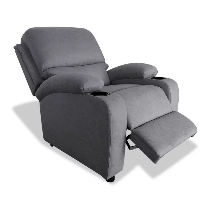 Sillón relax siesta Pushback gris