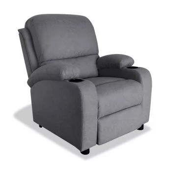 Sillón relax siesta Pushback gris