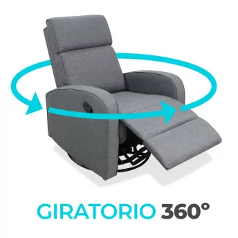 Sillón relax giratorio balancín Confor