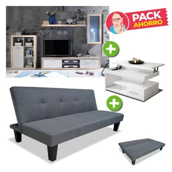 Pack ahorro salón Hortaleza - Mueble de salita de estar +...