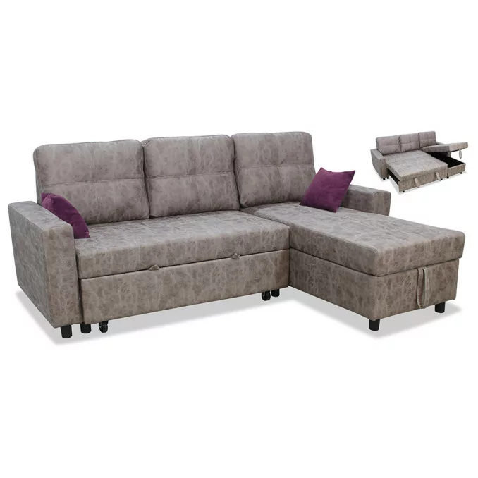 Sofá chaise longue cama Fan 230 cm.