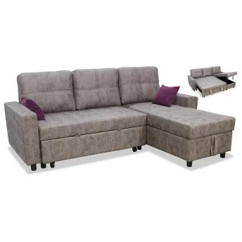 Sofá chaise longue cama Fan 222 cm.