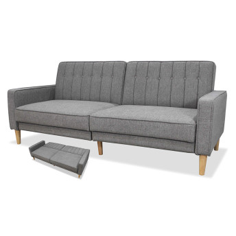 Sofá cama Neo Nordic 202 cm gris oscuro