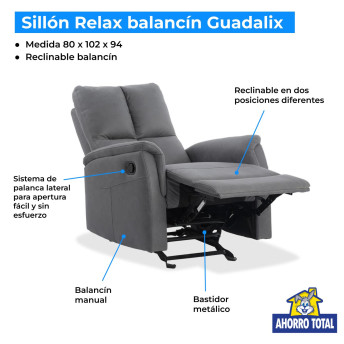 Sillón relax balancín Guadalix