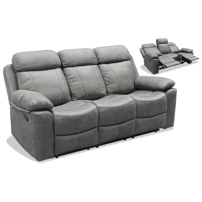 Sofá relax 3 plazas Málaga 200 cm