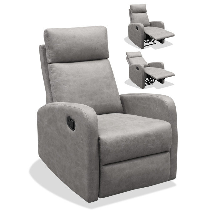 Sillón Relax reclinable manual 3 posiciones Giulia