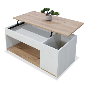 Mesa centro elevable Alonso color polar-artisan