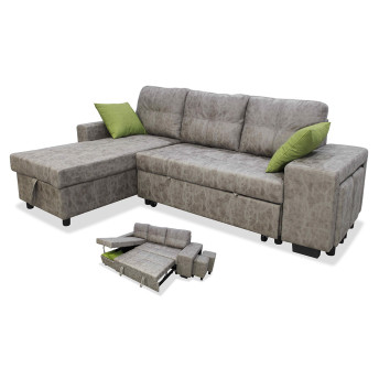 Sofá chaise longue cama Tucán 237 cm.