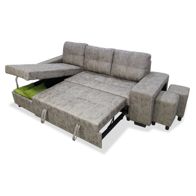 Sofá chaise longue cama Tucán 237 cm.